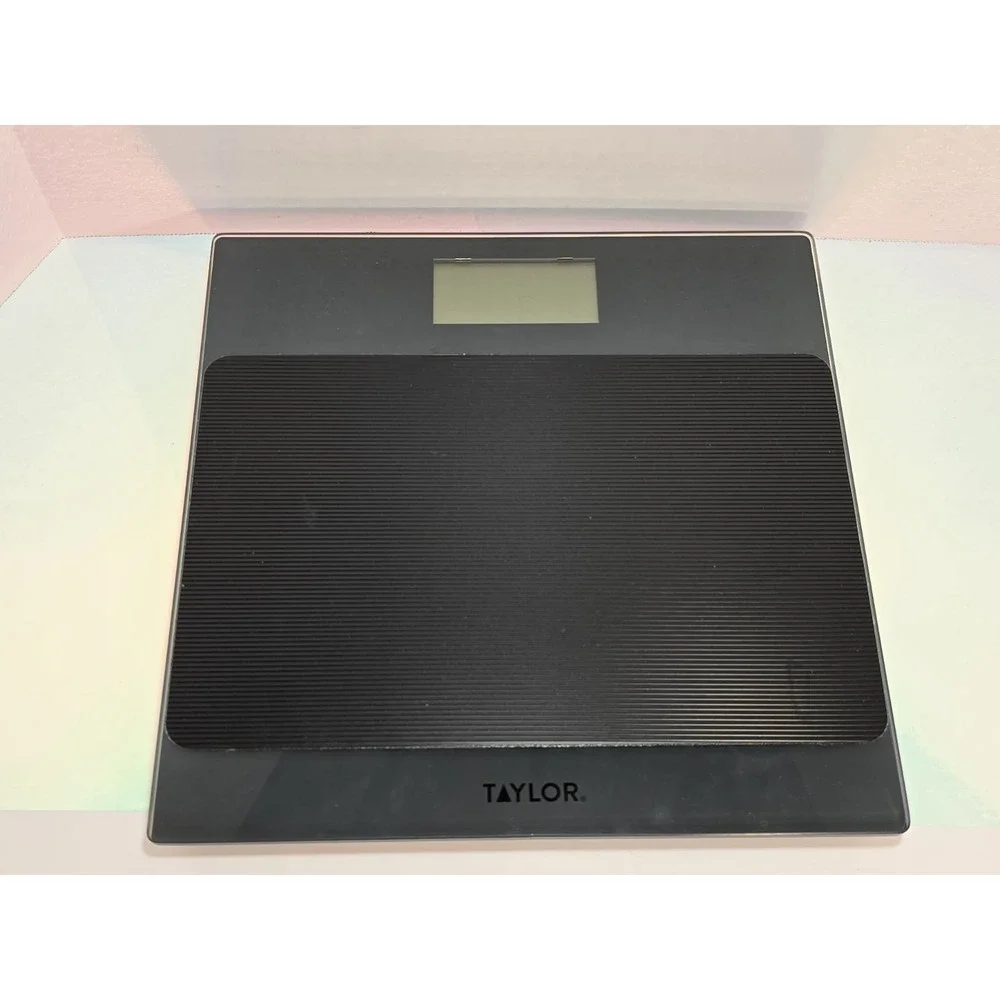 Taylor‎ Glass Digital Bathroom Scale 400 lb Capacity Black Model 5274503 New